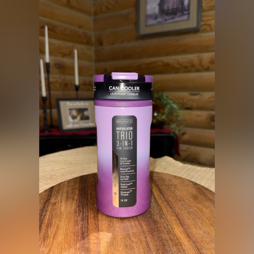 VIOLET CRUSH 100% LEAKPROOF Brumate Hopsulator TRIO 3-in-1 Can Cooler * SOLD OUT